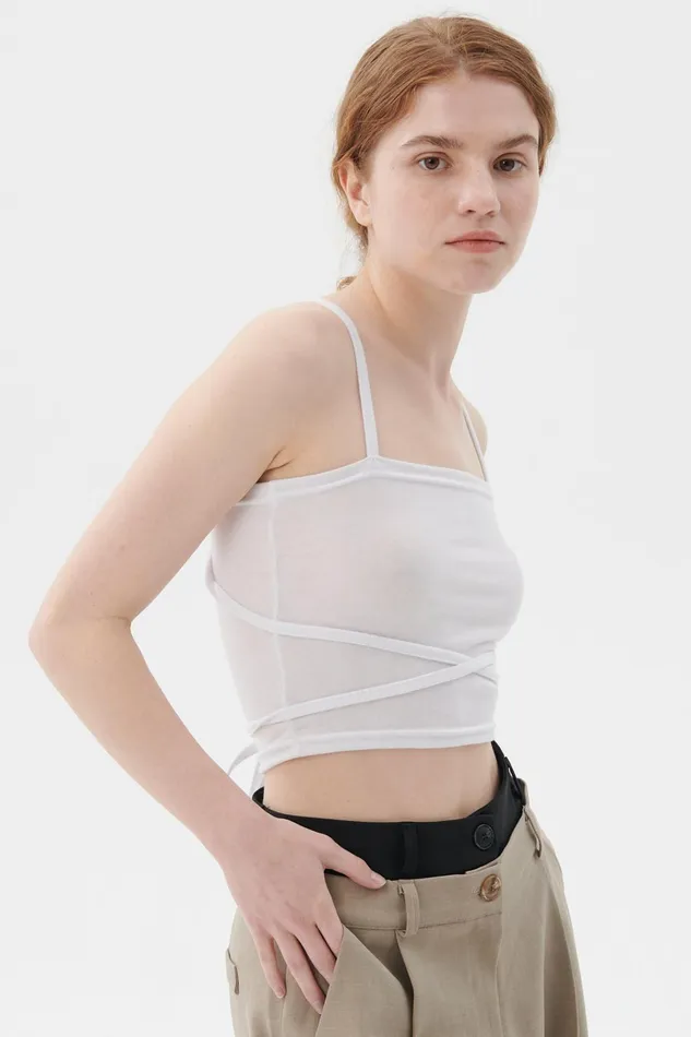 Storets Billie Strap Tube Top Women Tops Storets Billie Strap Tube Top Women Tops