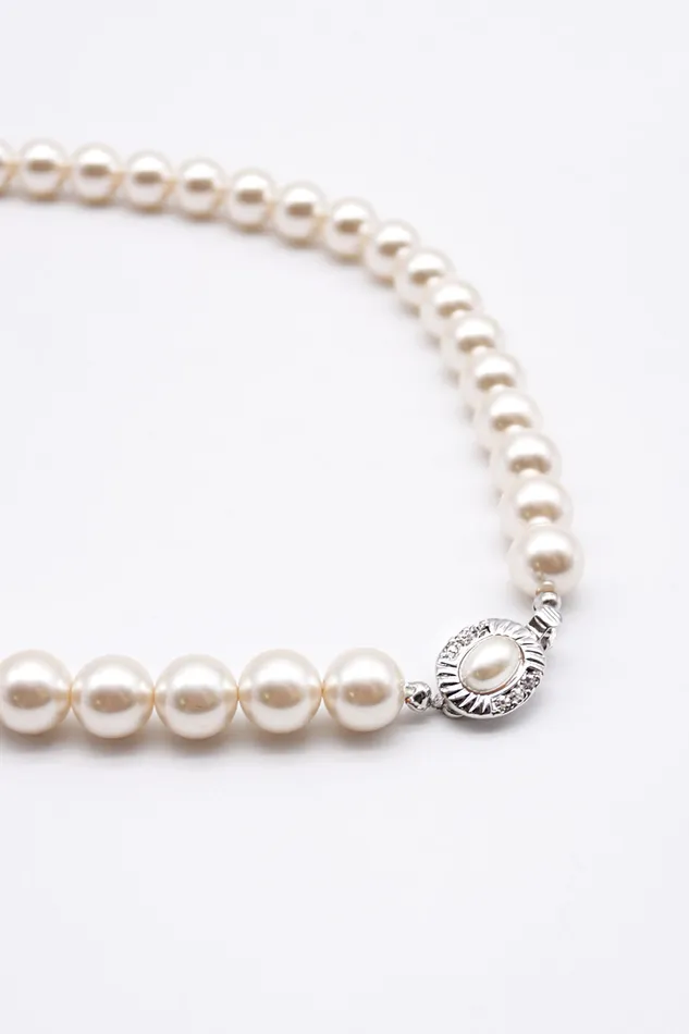 Storets Classic Faux Pearl Necklace Women Jewelry