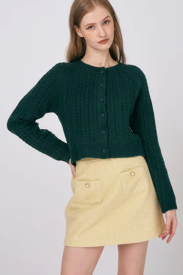 Storets Ellie Cable Knitted Cardigan Women Cardigan
