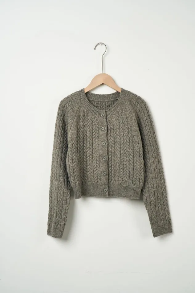 Storets Ellie Cable Knitted Cardigan Women Cardigan
