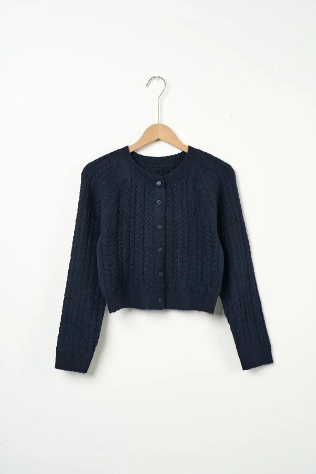 Storets Ellie Cable Knitted Cardigan Women Cardigan
