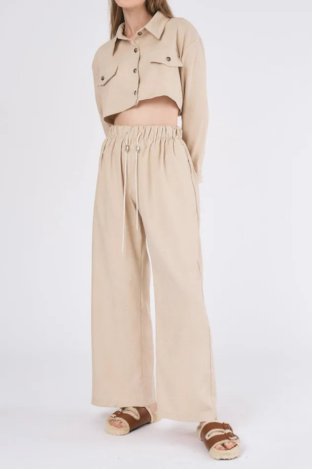 Storets Emery Cord Cropped JacketShirt Women Shirts and Blouses Storets Emery Cord Cropped JacketShirt Women Shirts and Blouses
