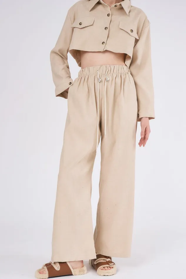 Storets Emery Cord Cropped JacketShirt Women Shirts and Blouses Storets Emery Cord Cropped JacketShirt Women Shirts and Blouses