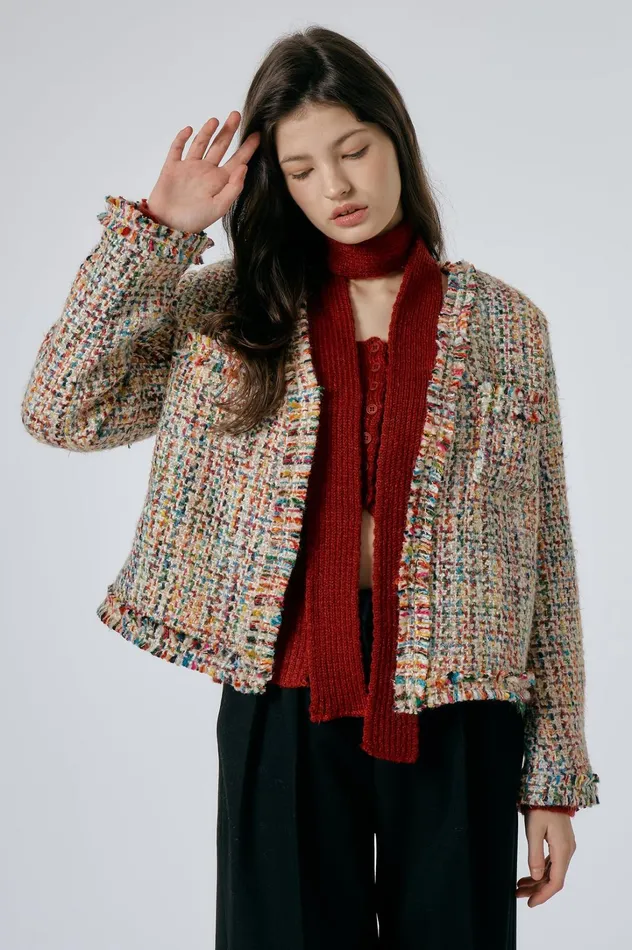Storets Emily Tweed Jacket Women Jackets and Coats