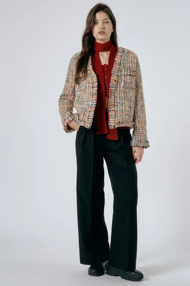 Storets Emily Tweed Jacket Women Jackets and Coats Storets Emily Tweed Jacket Women Jackets and Coats
