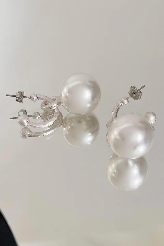 Storets Faux Pearl Ringering Earrings Women Jewelry