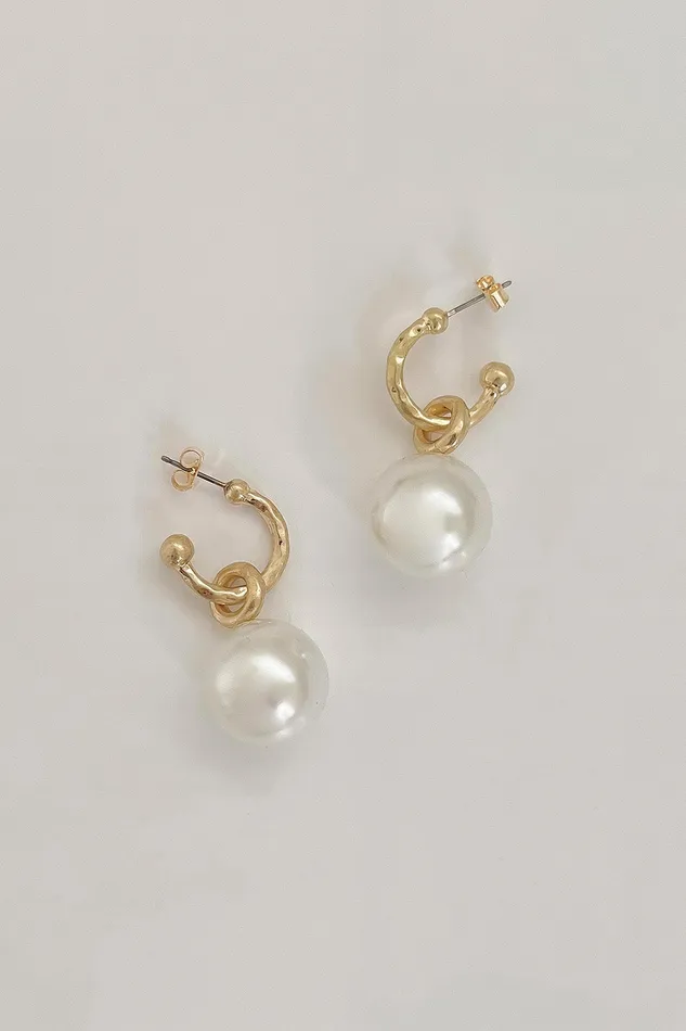 Storets Faux Pearl Ringering Earrings Women Jewelry