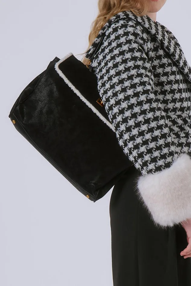 Storets Fuax Shearling Sherpa Bag Women Bags