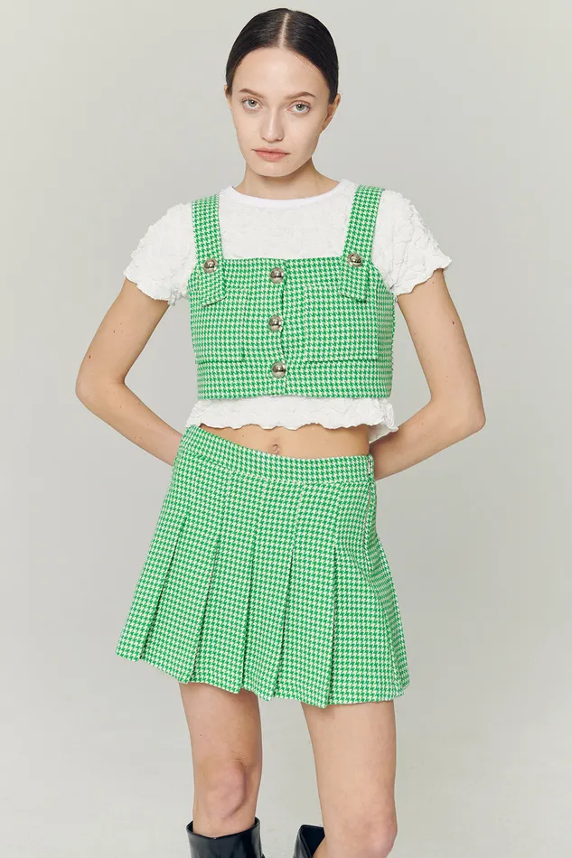 Storets Haley Buttoned Crop Top Women Tops