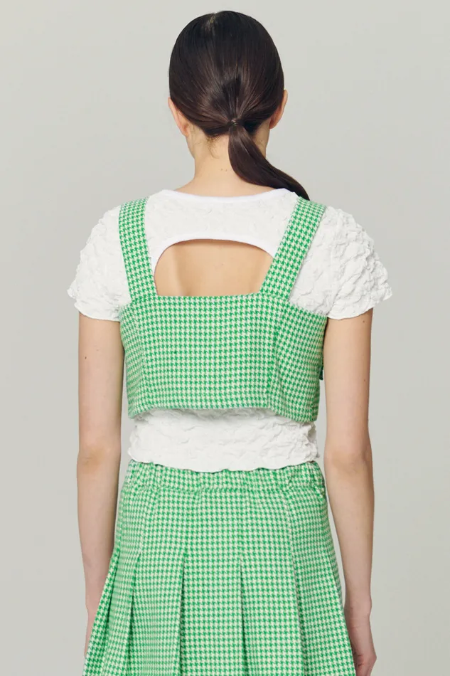 Storets Haley Buttoned Crop Top Women Tops Storets Haley Buttoned Crop Top Women Tops