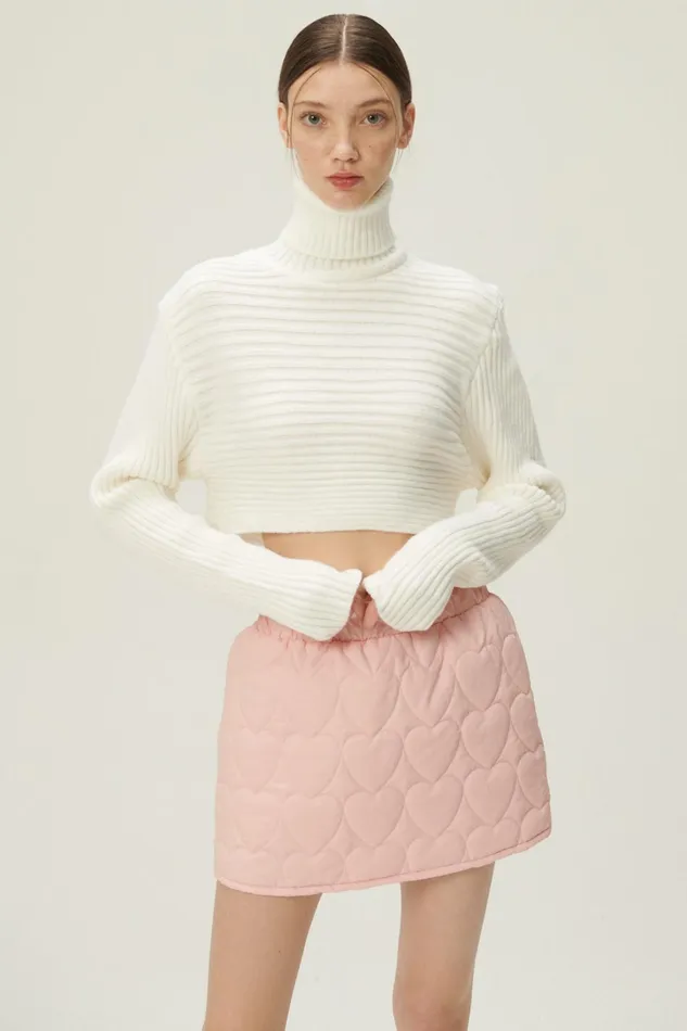 Storets Hannah High Neck Ribbed Sweater Women Sweaters and Knitwears