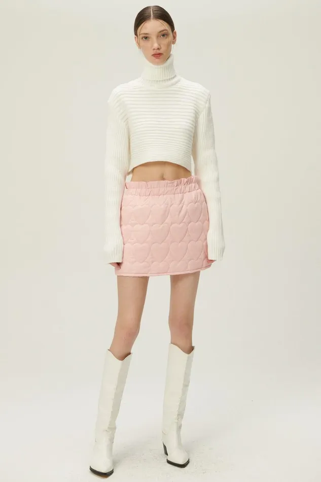 Storets Hannah High Neck Ribbed Sweater Women Sweaters and Knitwears