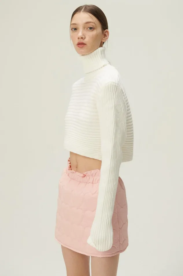 Storets Hannah High Neck Ribbed Sweater Women Sweaters and Knitwears