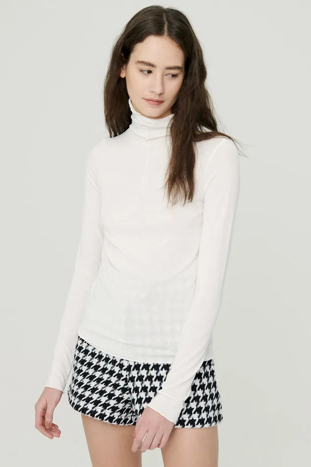 Storets Ivy High Neck Sheer Top Women Tops