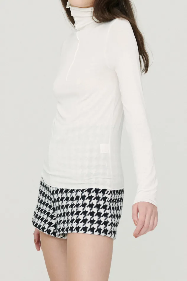 Storets Ivy High Neck Sheer Top Women Tops