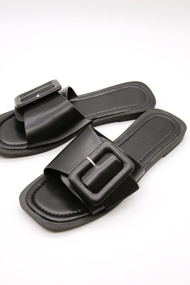 Storets Jamie Buckle Slippers Women Shoes
