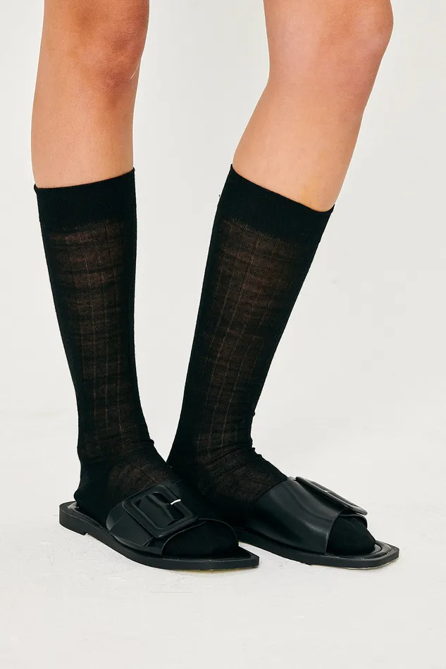 Storets Jamie Buckle Slippers Women Shoes