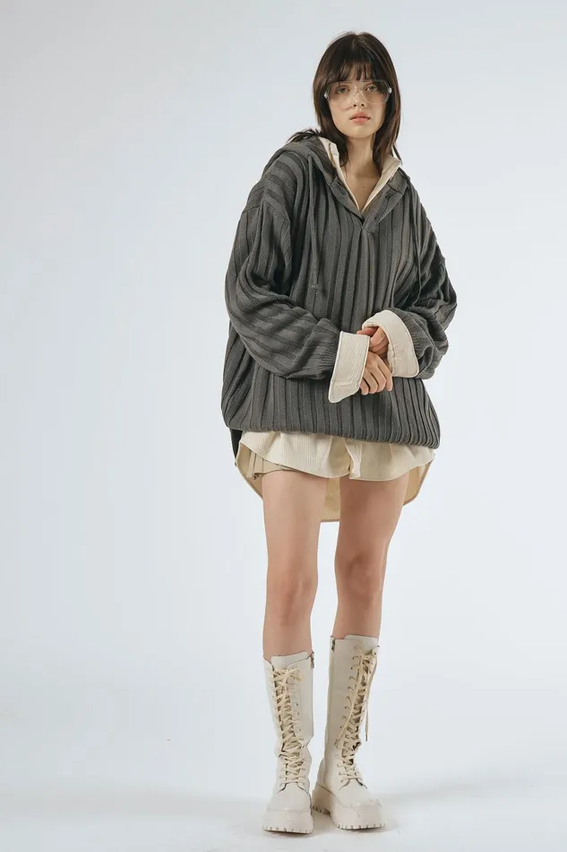 Storets Jenn Oversized Hoodie Sweater Women Sweaters and Knitwears