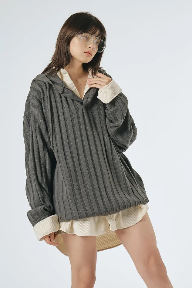 Storets Jenn Oversized Hoodie Sweater Women Sweaters and Knitwears