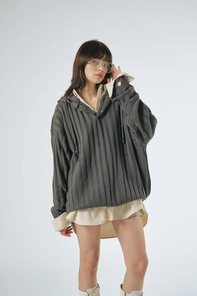 Storets Jenn Oversized Hoodie Sweater Women Sweaters and Knitwears