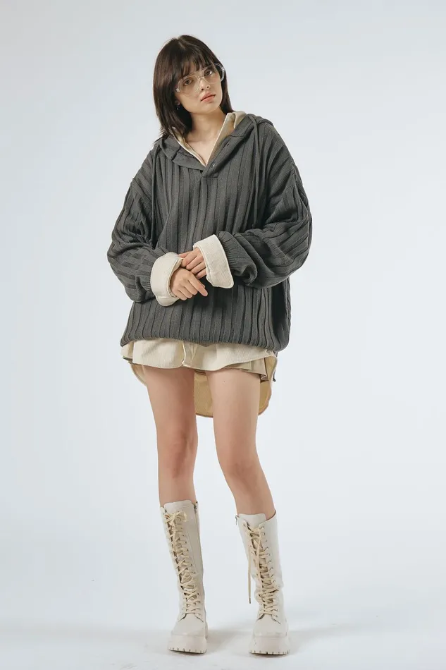 Storets Jenn Oversized Hoodie Sweater Women Sweaters and Knitwears