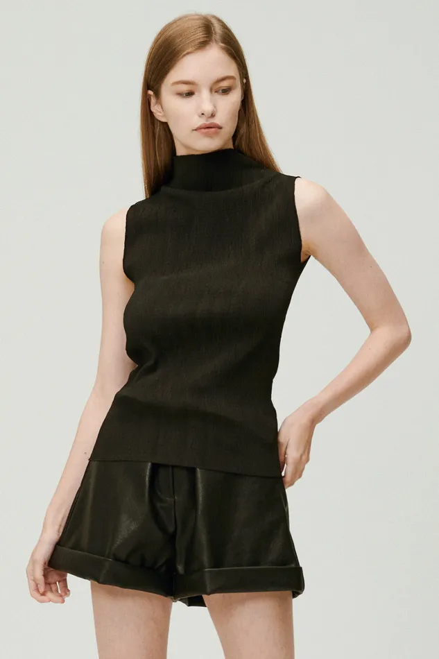 Storets Kathleen Sheer Plisse Top Women Tops