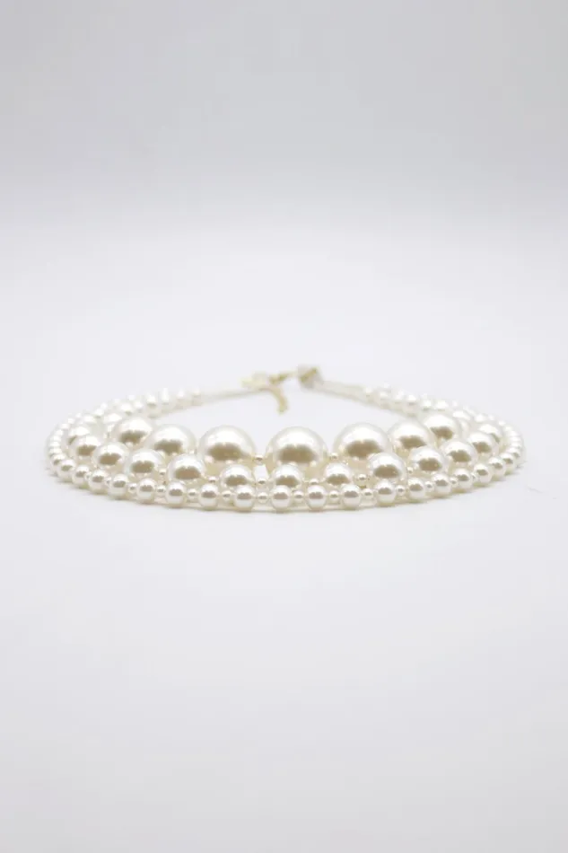 Storets Layered Faux Pearl Necklace Women Jewelry