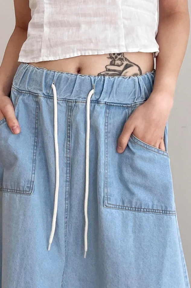 Storets Layla Maxi Denim Skirt Women Jeans Storets Layla Maxi Denim Skirt Women Jeans