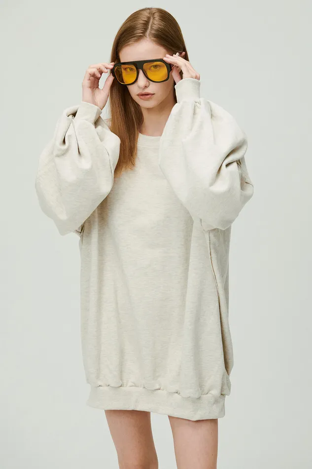 Storets Lexi Oversized SweatshirtDress Women Mini Dresses