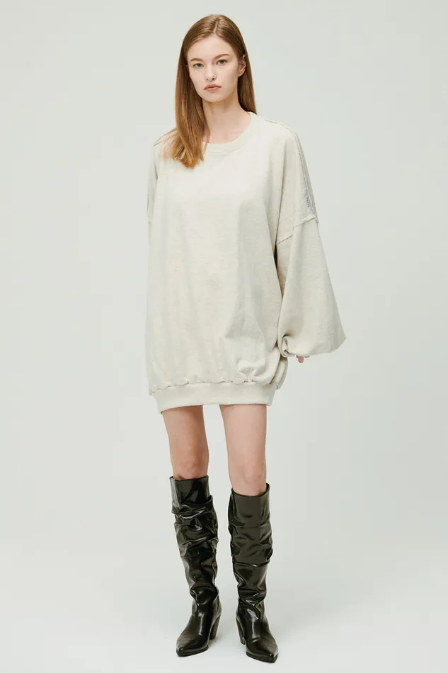 Storets Lexi Oversized SweatshirtDress Women Mini Dresses