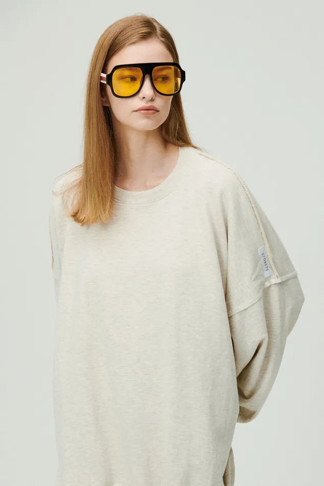 Storets Lexi Oversized SweatshirtDress Women Mini Dresses