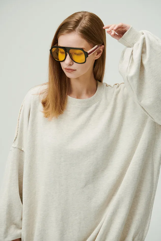 Storets Lexi Oversized SweatshirtDress Women Mini Dresses
