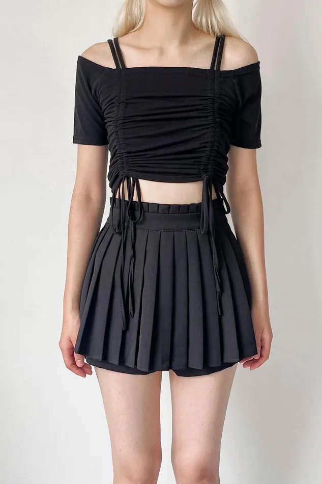 Storets Lola Ruched Twoway Top Women Tops Storets Lola Ruched Twoway Top Women Tops