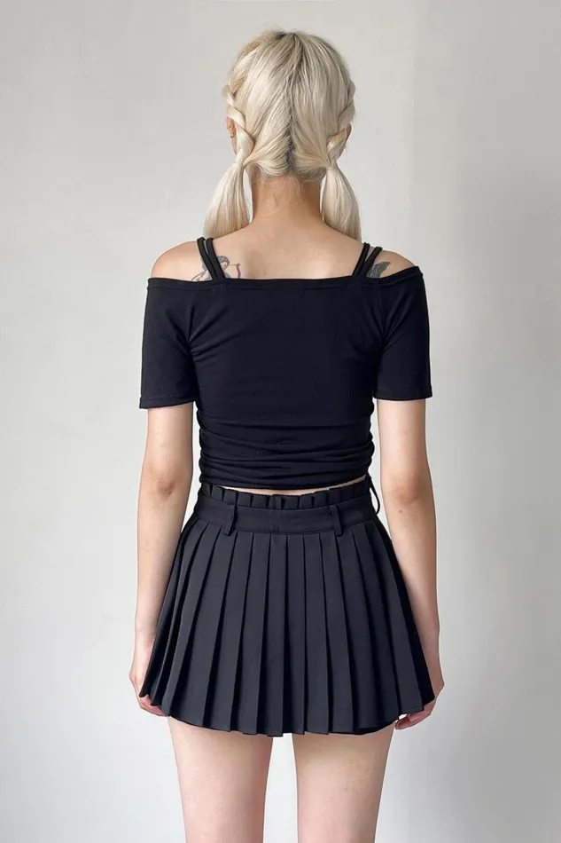 Storets Lola Ruched Twoway Top Women Tops Storets Lola Ruched Twoway Top Women Tops