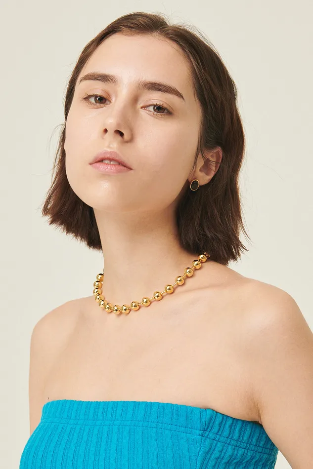 Storets Lorena Bold Ball Chain Necklace Women Jewelry