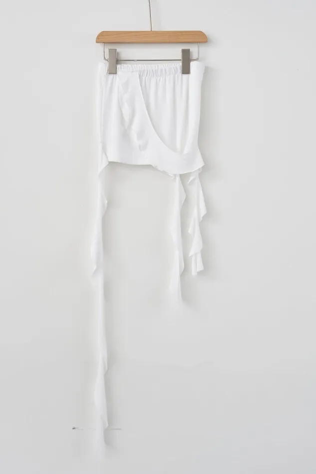 Storets Mindy Ruffled Bandeau Top Women Tops Storets Mindy Ruffled Bandeau Top Women Tops
