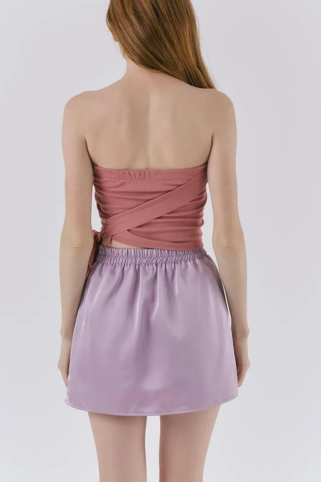 Storets Mindy Ruffled Bandeau Top Women Tops Storets Mindy Ruffled Bandeau Top Women Tops