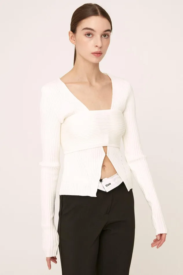 Storets Raleigh Bandeau Top Cardi Set Women Tops Storets Raleigh Bandeau Top Cardi Set Women Tops
