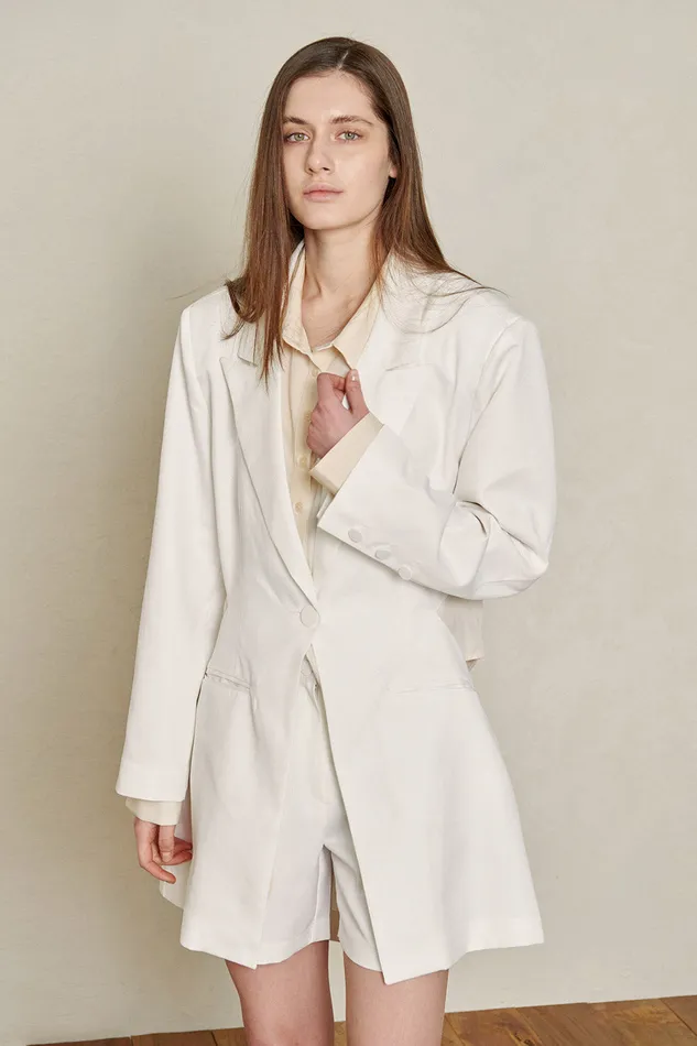Storets Recycled Poly CutOut Blazer Women Blazer
