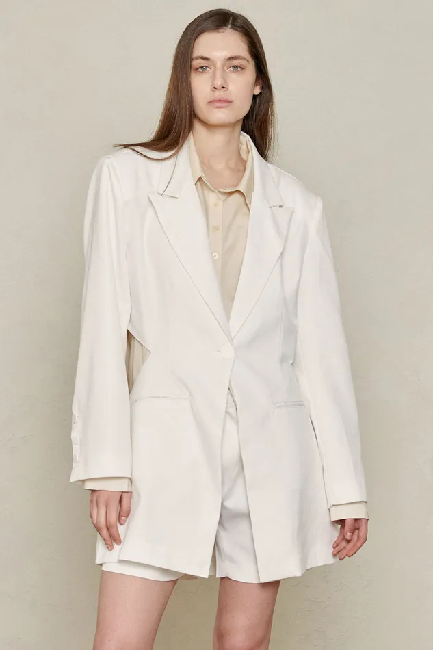 Storets Recycled Poly CutOut Blazer Women Blazer