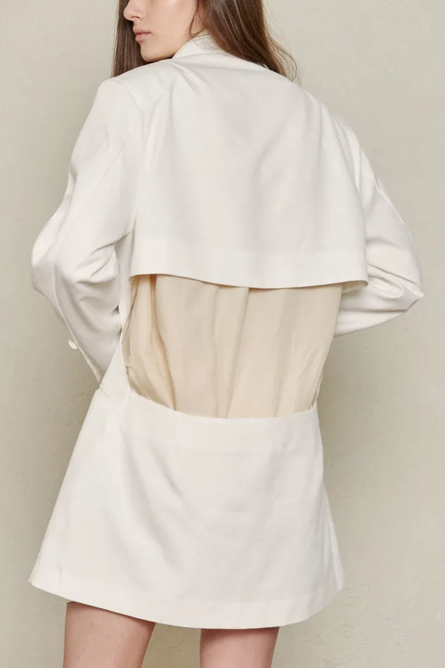 Storets Recycled Poly CutOut Blazer Women Blazer