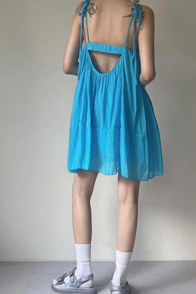 Storets Sally Balloon Hem Dress Women Mini Dresses Storets Sally Balloon Hem Dress Women Mini Dresses
