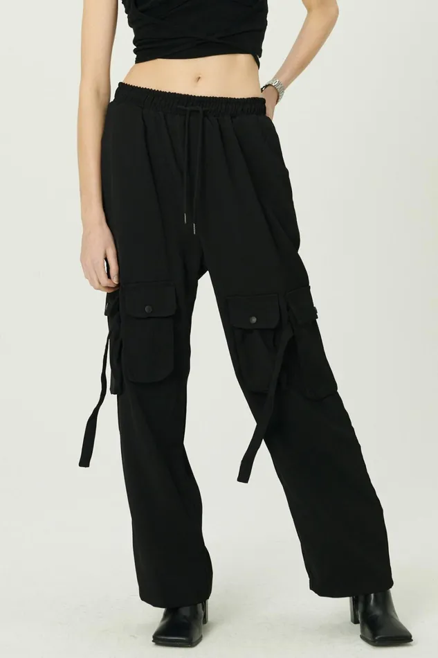 Storets Sandra Drawstring Utility Cargo Pants Women Trousers