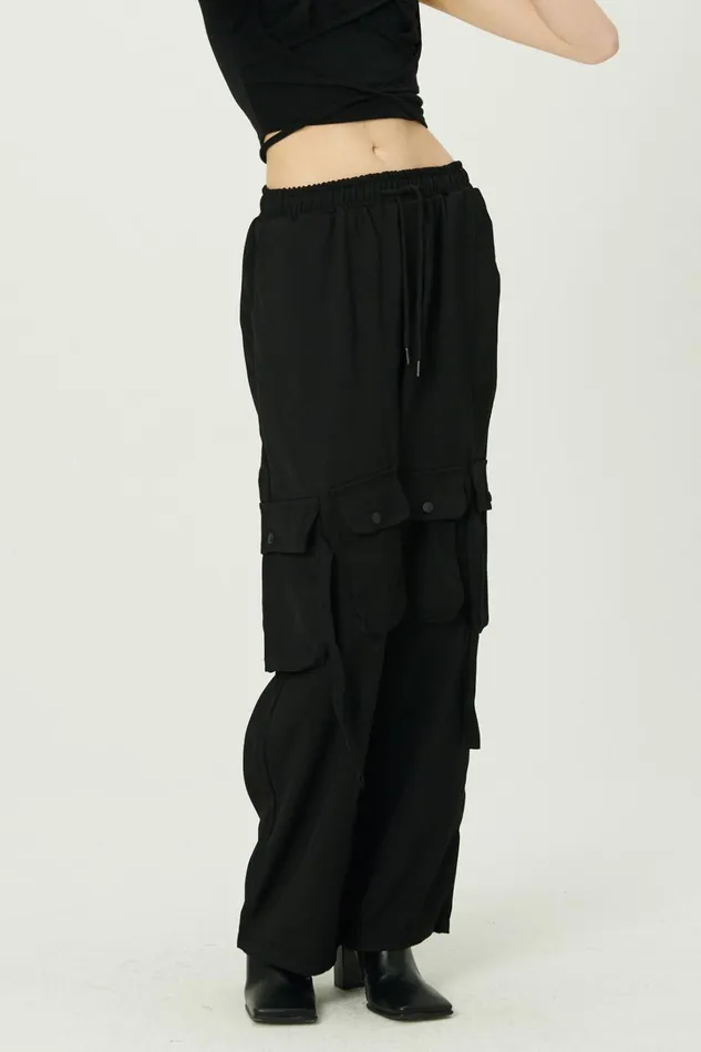 Storets Sandra Drawstring Utility Cargo Pants Women Trousers Storets Sandra Drawstring Utility Cargo Pants Women Trousers