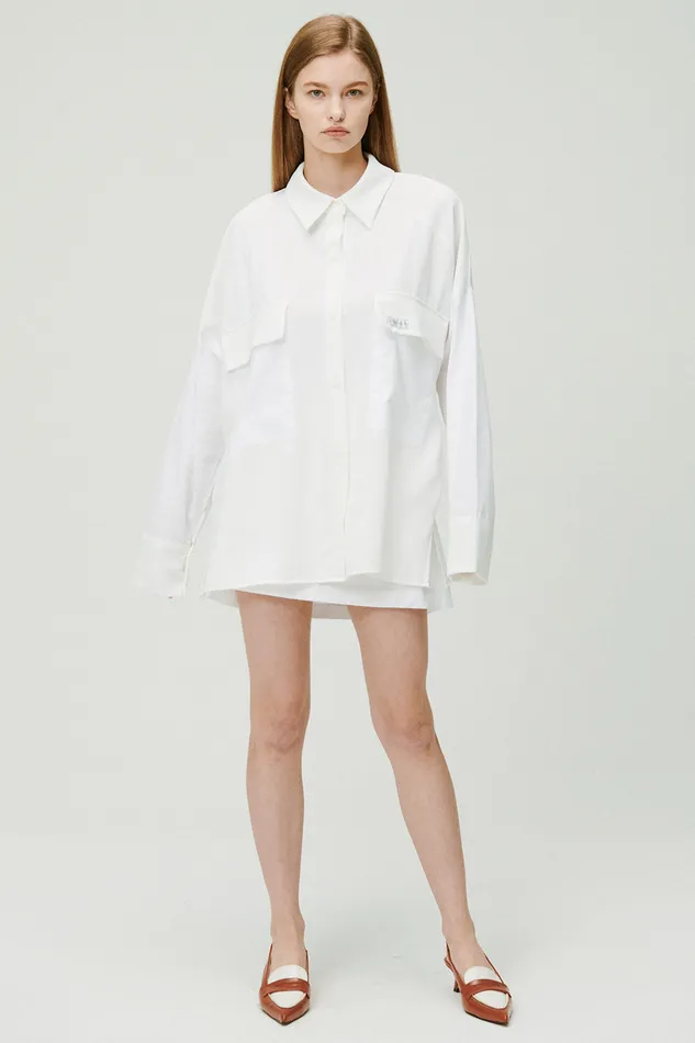Storets Sandra Oversized Safari Shirt Women Shirts and Blouses