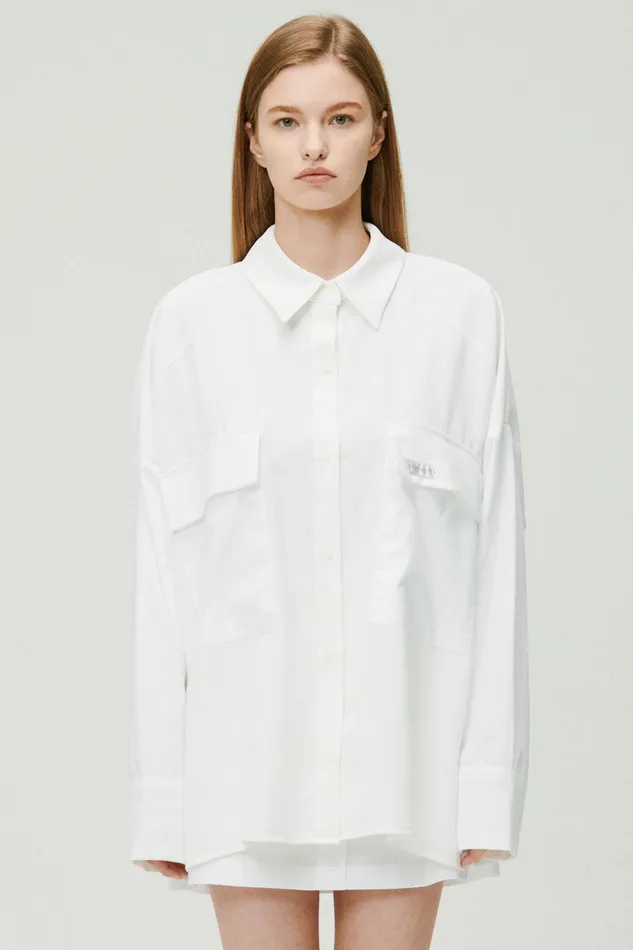 Storets Sandra Oversized Safari Shirt Women Shirts and Blouses