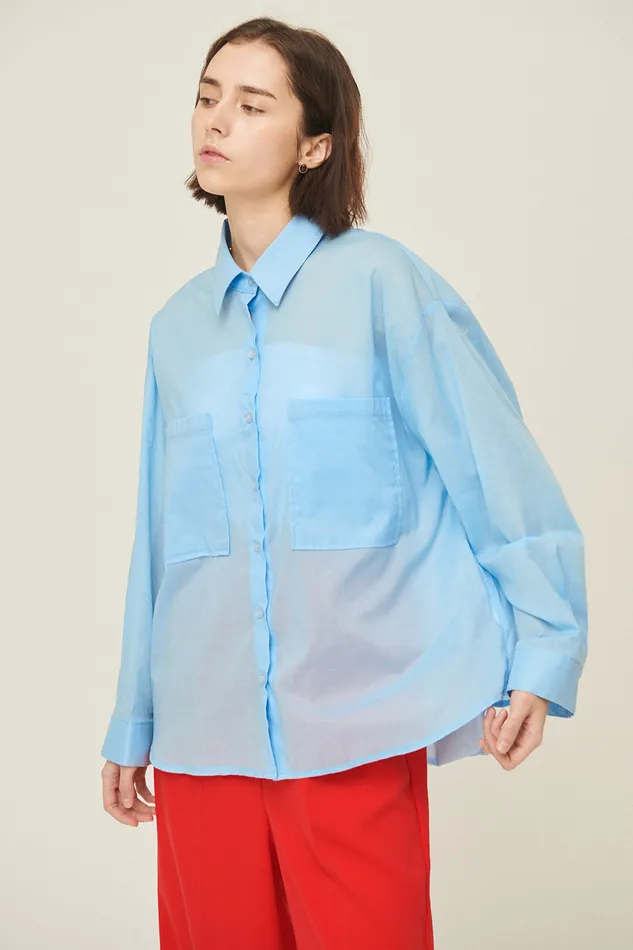 Storets Sophia Relaxed Fit Cotton Shirt Women Shirts and Blouses
