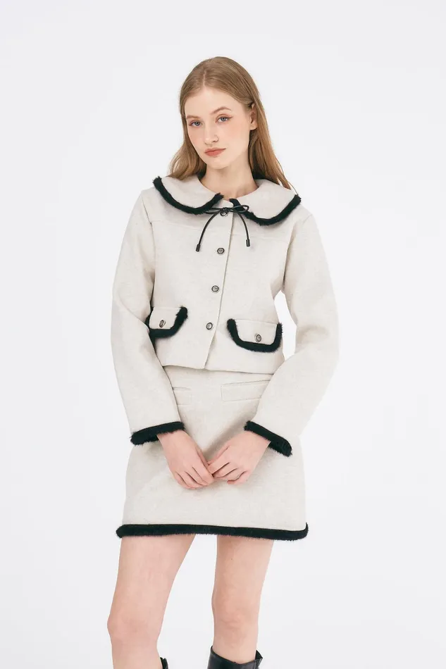 Storets Sophie Jacket and Skirt Set Women Jackets and Coats