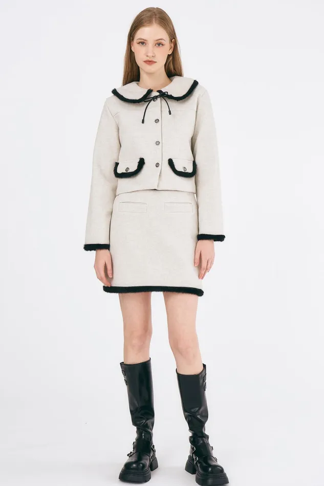 Storets Sophie Jacket and Skirt Set Women Jackets and Coats
