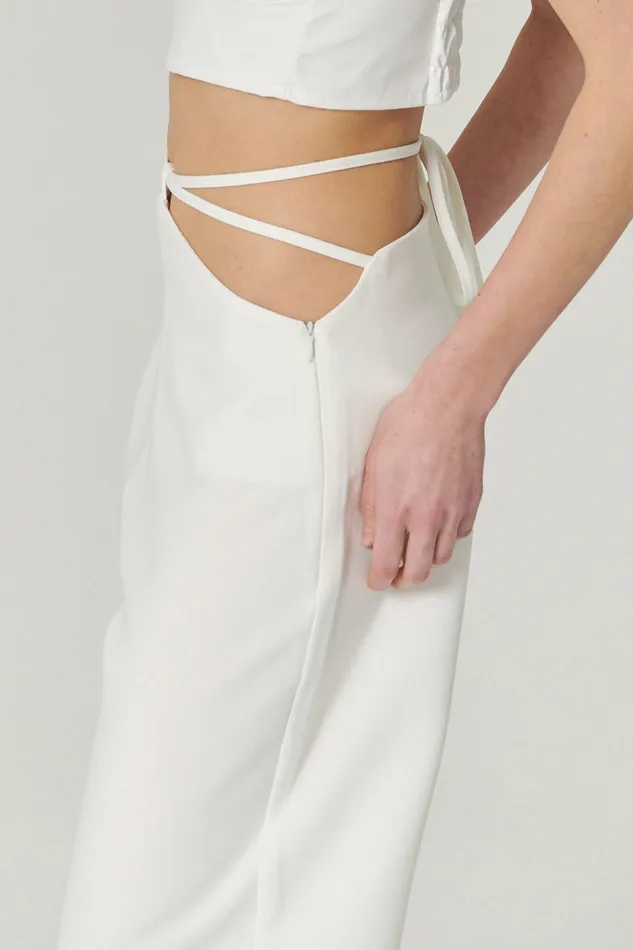 Storets Thea Wide Leg String Pants Women Trousers